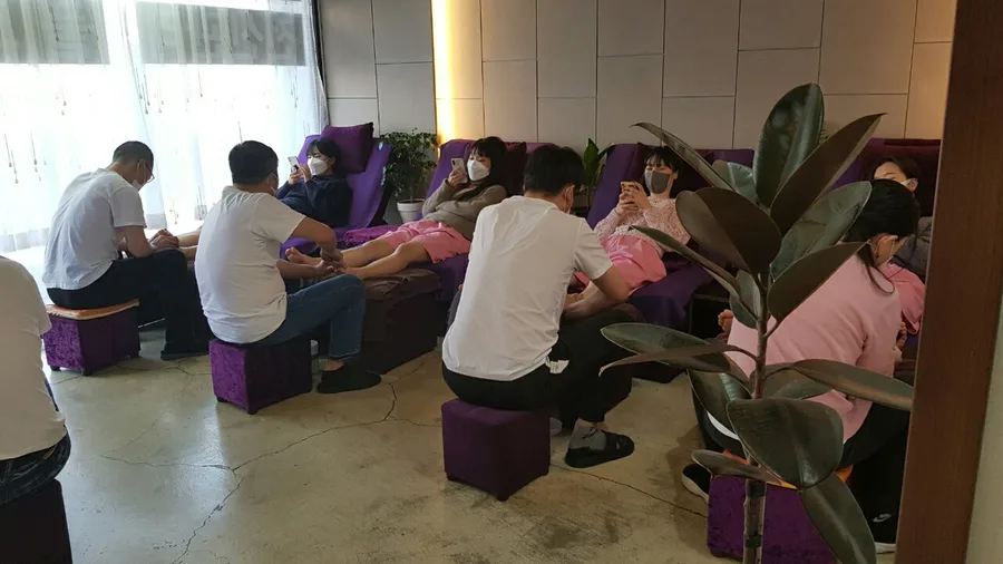순천시 연향동 중화발관리 내부 인테리어 · 아로마 마사지샵