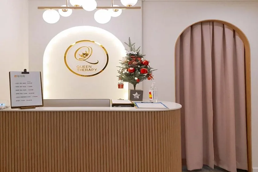 동구 전하동 퀸테라피 내부 인테리어 · 아로마 마사지샵